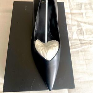 Versace kitten heels / leather